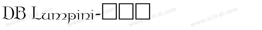 DB Lumpini字体转换